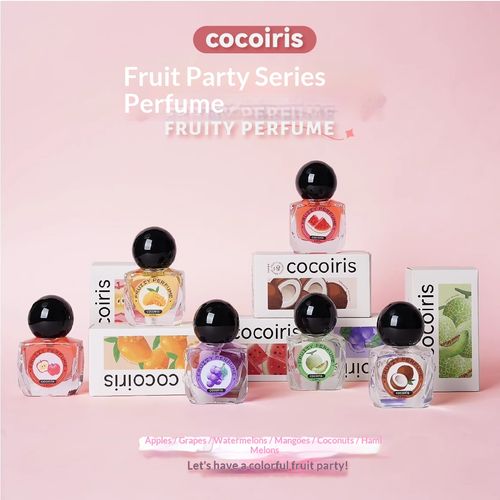 Fruit Party Perfume: Delicate, clean, and sweet without being cloying, with a refreshing tropical scent