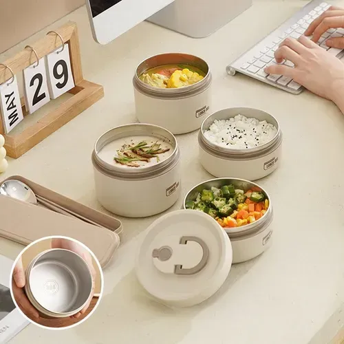 Portable Insulated Lunch Container     A set of four