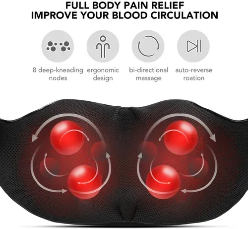 Health therapy massage shawl    fitness acupressure hot compress trapezoidal muscle massage pillow