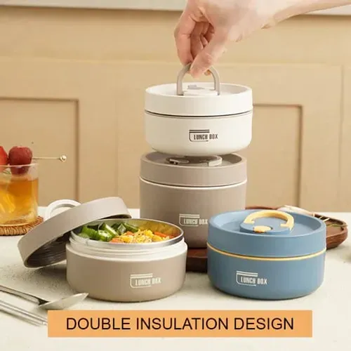Portable Insulated Lunch Container     A set of four