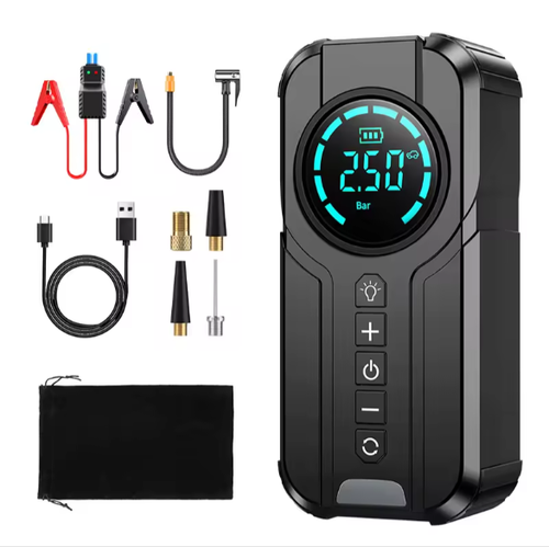 6000 mah car emergency start, tire inflation, emergency lighting, SOS lamp integrated machine, 12V2.4L or below