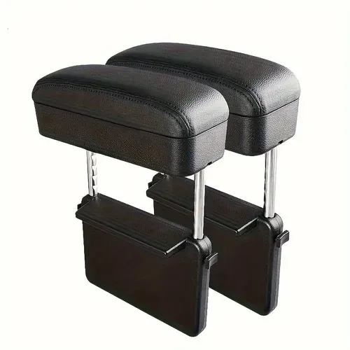 Adjustable elbow support for car center console armrest