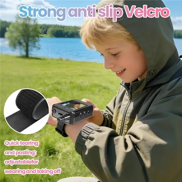 Kids video walkie talkies Set (2-Piece), Rechargeable Long-Range Two-Way Radio Toys, Suitable for Boys and Girls Ages 3-12, Outdoor Adventures, Camping, Hiking, Birthday Gifts, Black Halloween gifts Durable Colorful