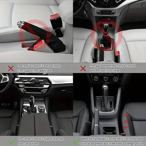 Adjustable elbow support for car center console armrest