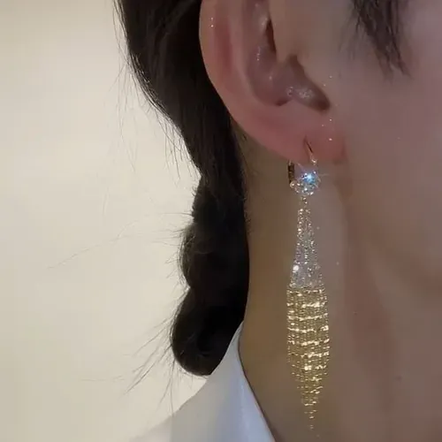 Hot sale 49% off-Diamond Tassel Earrings