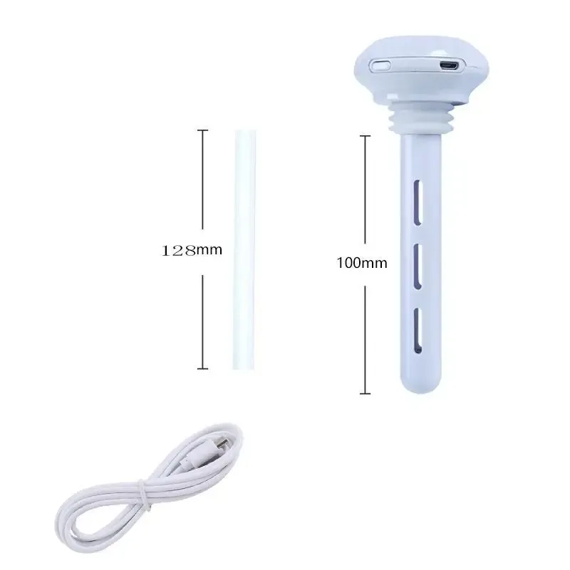 Portable Umbrella Humidifier, Adjustable Length Mini Mist Maker for Home Car Bedroom Mini USB Humidifier with Warm Night Light, Portable Umbrella Shape Water Bottle Humidifier