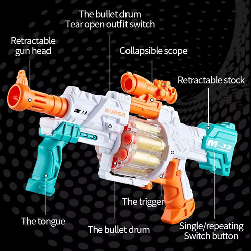 Outdoor Shooting War Game Soft Bullet Toy Guns