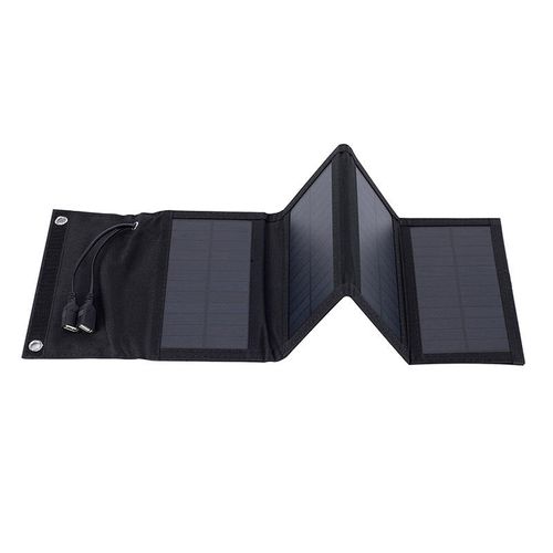BUHESHUI 7W Portable Folding Solar Charger 5V for Camping Mobile Phone Outdoor Travelling Dual USB Foldable Solar Panels