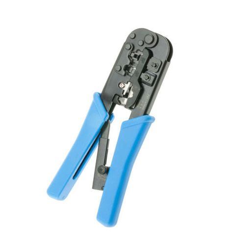 Computer network tool crimping modular plug network cabling tool