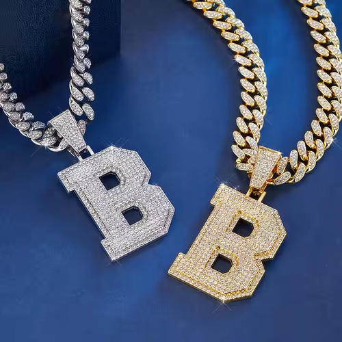 African style is all in the letter necklace