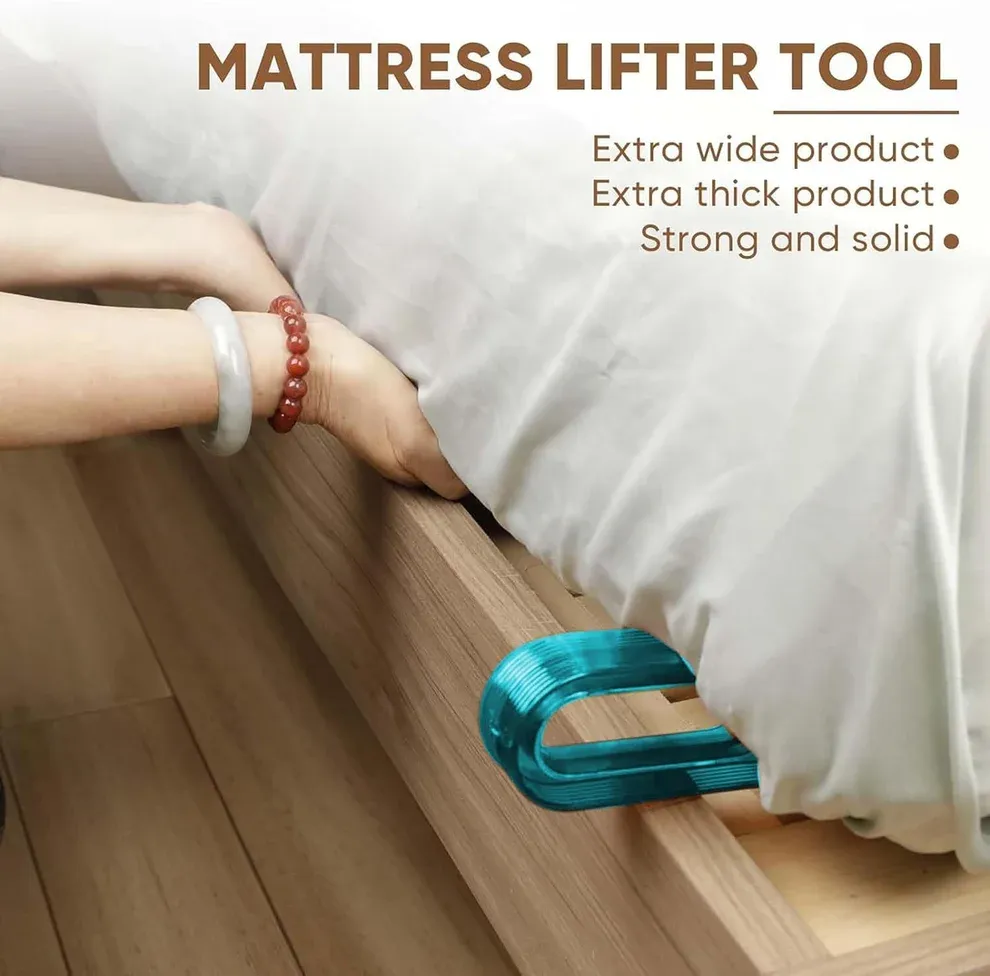 Bed sheet helper for lifting the mattress