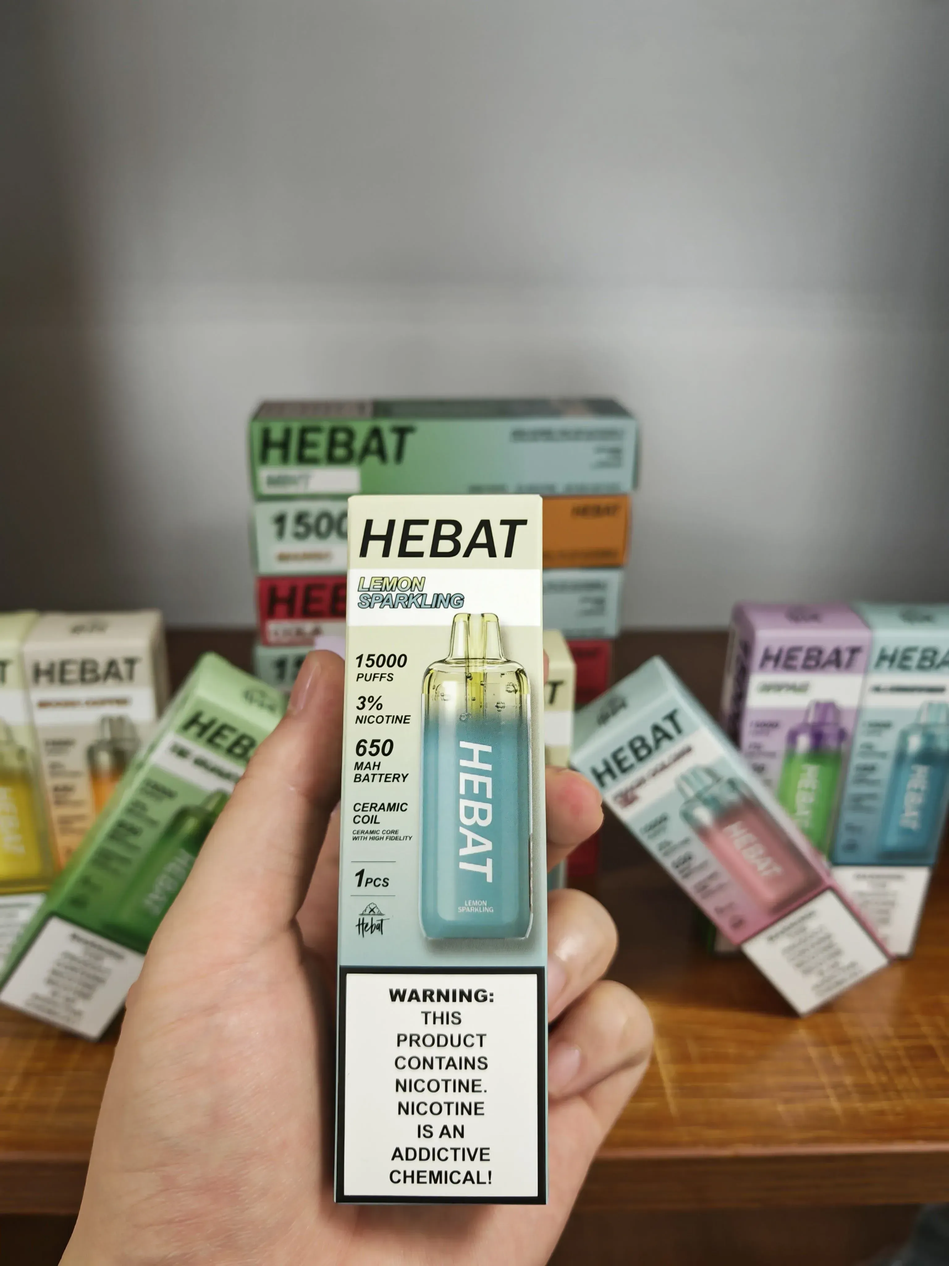 HEBAT 喜貝15000口拋棄式電子煙 HEBAT搭配多口味，外出與輪換更順手