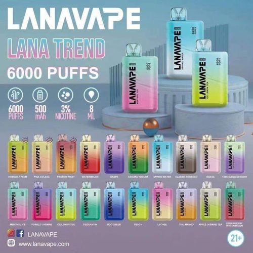 LANA BAR BC 6000口拋棄式 超涼感 超大容量原裝正品