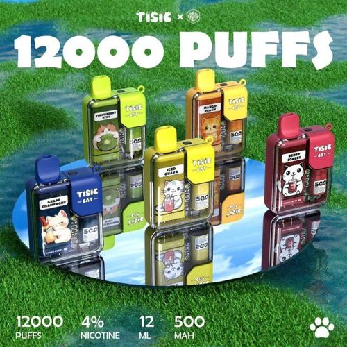 TISIC猫 12000口 可愛設計款 超大容量拋棄式電子煙