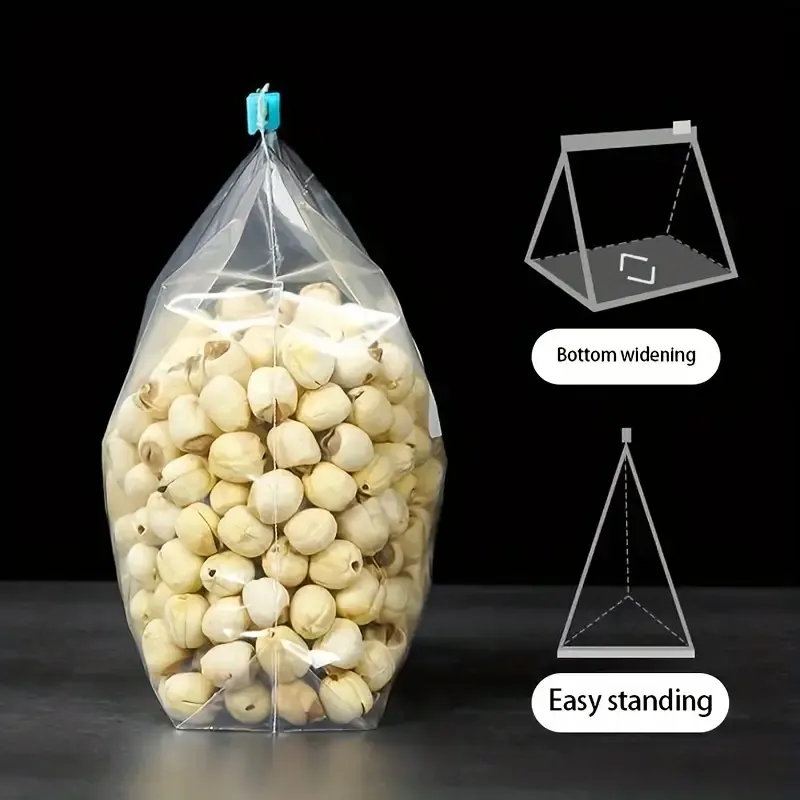 60 storage bags, zipper food preservation bags, food classification storage bags, food preservation sealed bags, suitable for fruits, grains, vegetables and meats, kitchen storage and organization, kitchen accessories