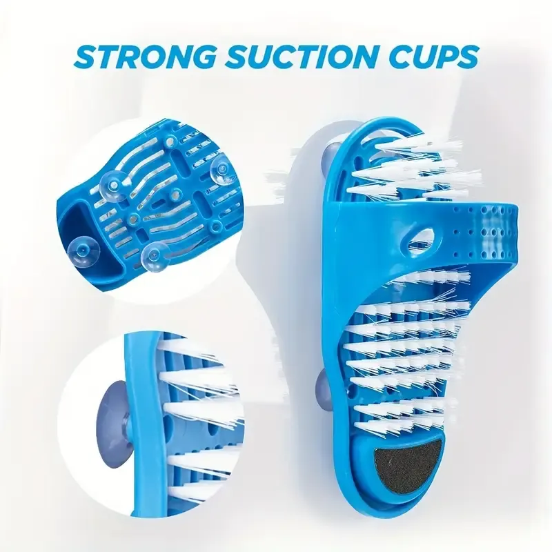 pc, foot scrub, foot scrub massagers cleaner, shower floor dead skin remover with suction cups