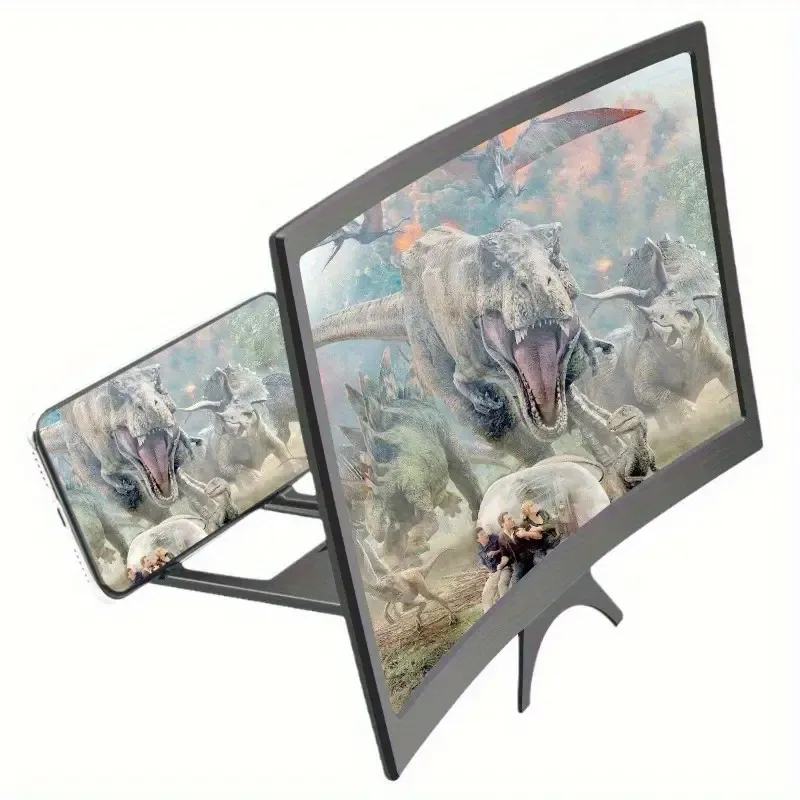 6D curved high-definition acrylic mobile phone screen magnifying glass, blue light eye protection, foldable design, portable display expansion, battery-free, portable display expansion | High-quality curved display screen | anti-reflection screen protector