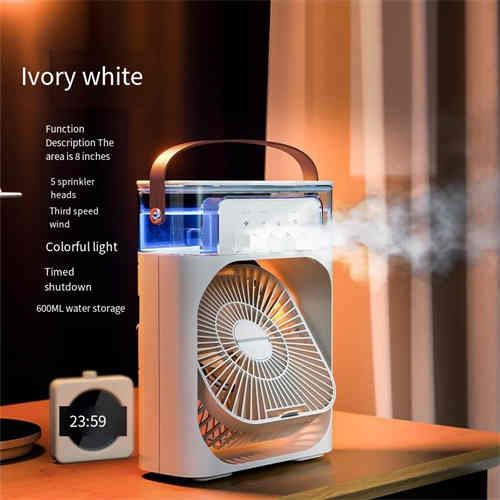 Cooling spray fan desktop Power desktop. Bed. Small fan light sound big wind