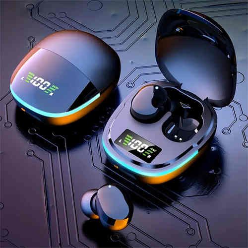 Model 2025 wireless headset with LED display, in-ear TWS design for touch, gaming and sports