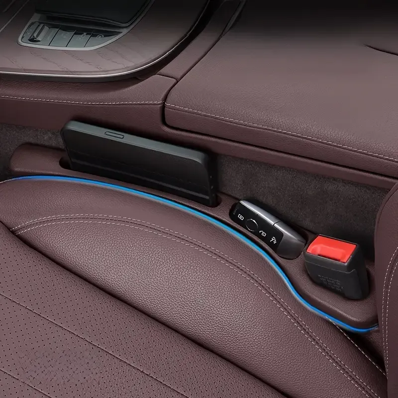 2 pcs car seat gap filler storage box - anti-drop, black durable plastic, multi-functional storage solution to keep the interior clean and tidy