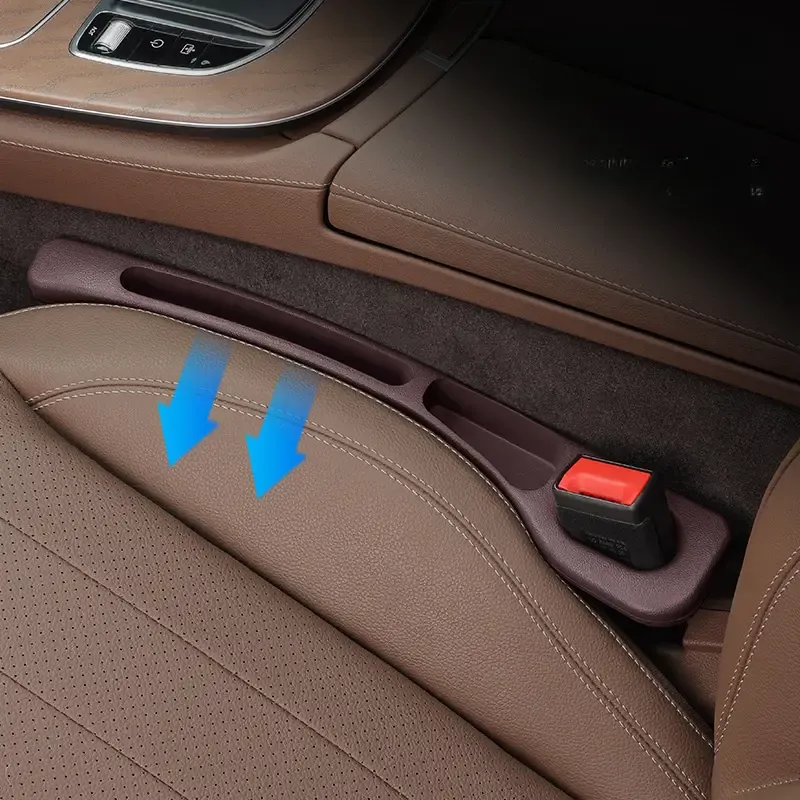 2 pcs car seat gap filler storage box - anti-drop, black durable plastic, multi-functional storage solution to keep the interior clean and tidy