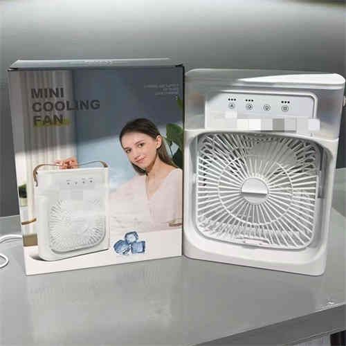 Cooling spray fan desktop Power desktop. Bed. Small fan light sound big wind