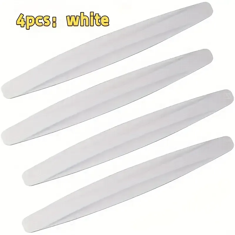 4 pieces of car bumper protection covers - carbon fiber designed anti-scratch corner guards, durable plastic and rubber front and rear bumper corner protection covers, easy installation of car parts, vehicle scratch protection covers