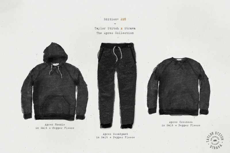 The Men's Apres Sweatpant in Salt and Pepper Fleece