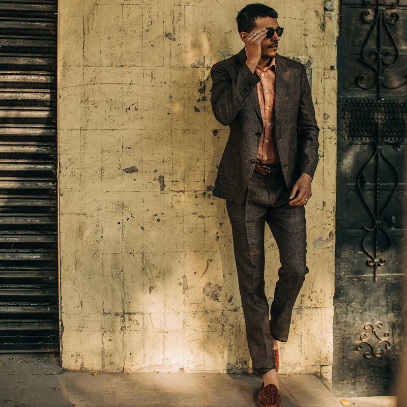 The Sheffield Trouser in Cocoa Linen