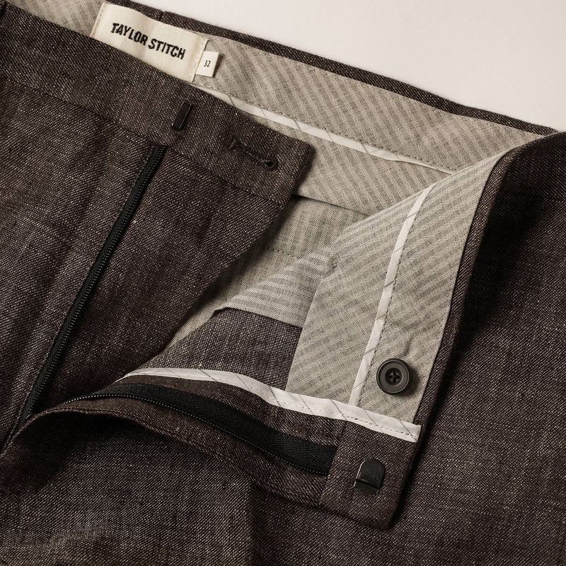 The Sheffield Trouser in Cocoa Linen