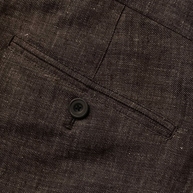 The Sheffield Trouser in Cocoa Linen