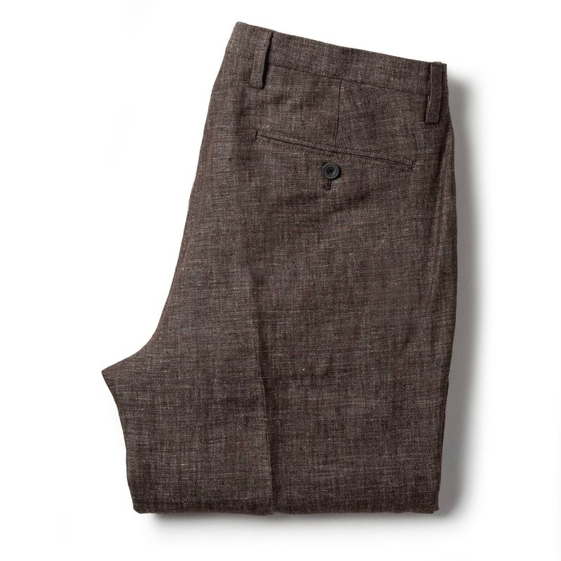 The Sheffield Trouser in Cocoa Linen