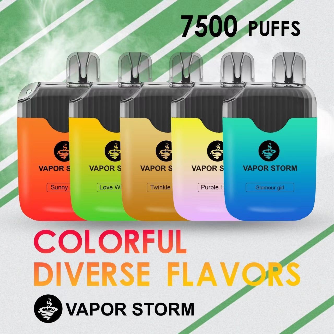 VAPOR STORM 風暴 7500口 可充電 拋棄式