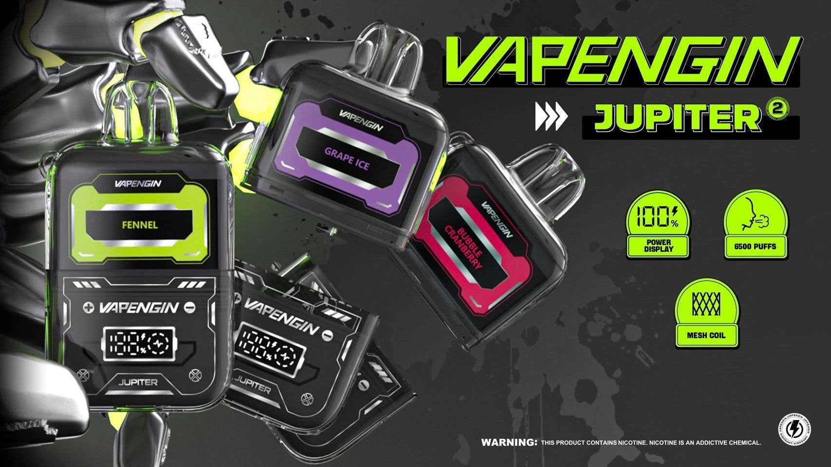 VAPENGIN 木星 6500口 一次性拋棄式電子煙