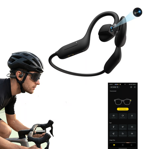 Last Day Free Shipping 🎧 8MP Smart Camera Open-Ear Headset – POV Video, Calls & AI Assistance 🎥⛺