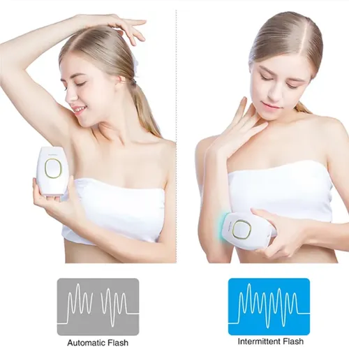 White Gold Hair Removal Device, pulse light to inhibit hair roots, 92% hair removed in 8 weeks: hair growth slows down in 1-2 weeks, hair volume decreases in 3-4 weeks, and there is almost no hair left after 8 weeks. The White Gold body is comfortable to hold, with gentle energy that is gentle on sensitive skin. You can enjoy full freedom of clothing throughout the year without worrying about showing skin.
