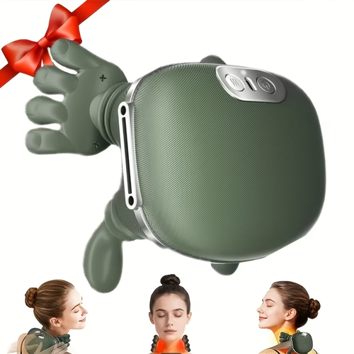 Deep Tissue Massager USB Rechargeable Deep Tissue Massager, 8-Claw   Portable Finger Pressure for Neck, Back, Shoulders, And Legs , Waist, Relaxation Trapezius Massager Wireless Portable Hot Compress Neck And Shoulder Massager