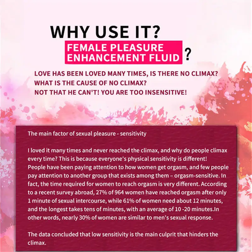 Female Pleasure Enhancer  Orgasm Enhancement Gel  Orgasm Enhancement Gel  Body Care Gel  Adult Products for Women