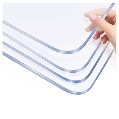 Soft glass pvc transparent tablecloth table mat wash-free waterproof and oil-proof