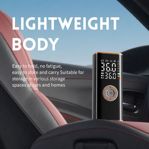 Portable wireless vehicle-mounted digital display air pump