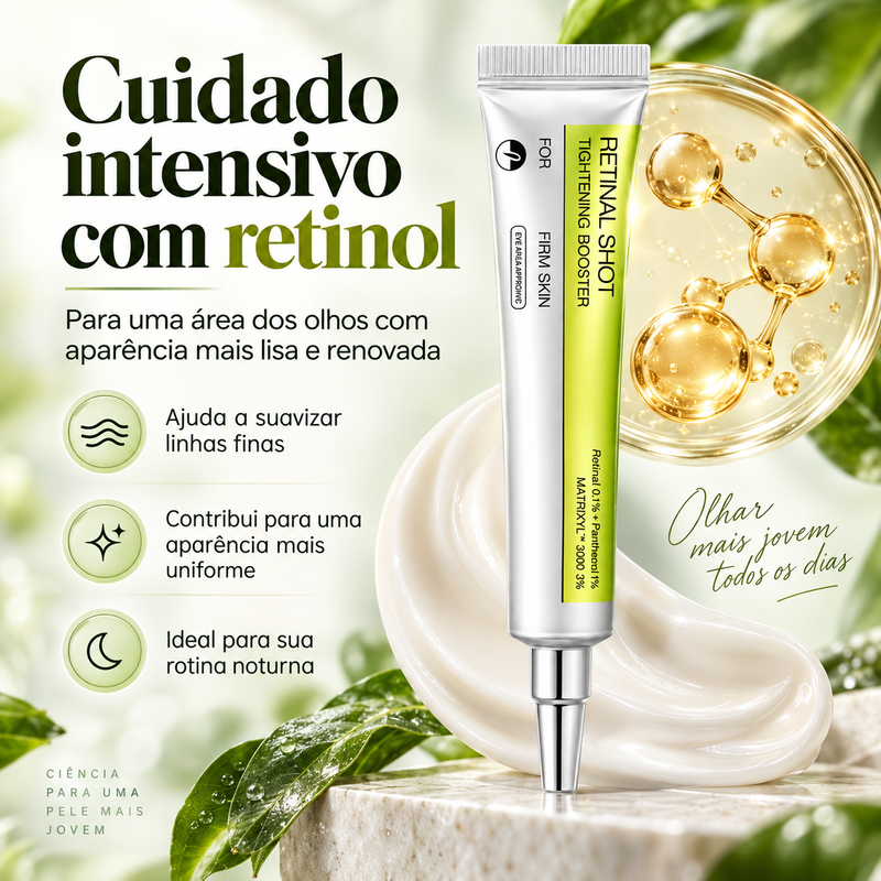 Retinal Eye Cream 15ml – Olhar Mais Firme, Iluminado e Renovado