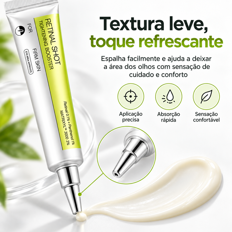 Retinal Eye Cream 15ml – Olhar Mais Firme, Iluminado e Renovado