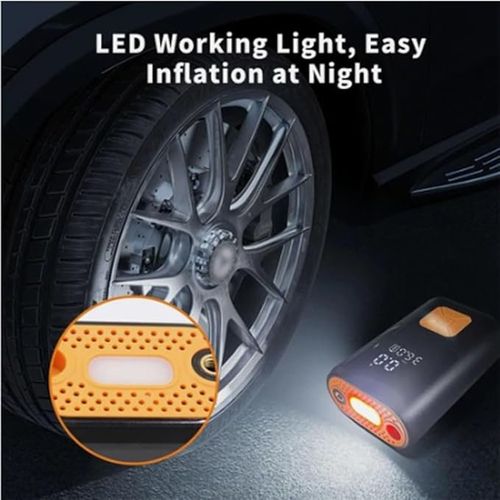 💎💎💎ircore S1 Smart Portable Tire Inflator, 50 Psi Air Pump,Digital Display, Auto Shut-Off, Wireless & 12v Powered, USB LED Light, for Car, Bike, Motorcycle, Balls