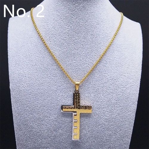 🔥🔥🔥European and American fashion cross necklace, bring you good luck and protection