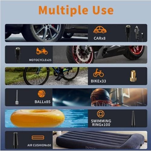 💎💎💎ircore S1 Smart Portable Tire Inflator, 50 Psi Air Pump,Digital Display, Auto Shut-Off, Wireless & 12v Powered, USB LED Light, for Car, Bike, Motorcycle, Balls