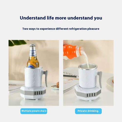 💥💥💥Multifunctional refrigeration cup, with one-button operation for quick cooling and heating, accompanying you throughout every day of the year - from dawn to night.