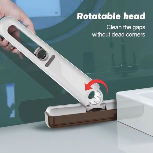 💥💥💥Powerful squeeze portable dry-wet mini handheld small mop, for indoor cleaning-Powerful cleaning, just one pull and it's all gone!