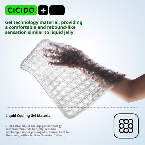 2025 New Ice Silk Cold Gel Seat Cushion - Car Summer Cooling Seat Cushion with Seat Ventilation and Breathability