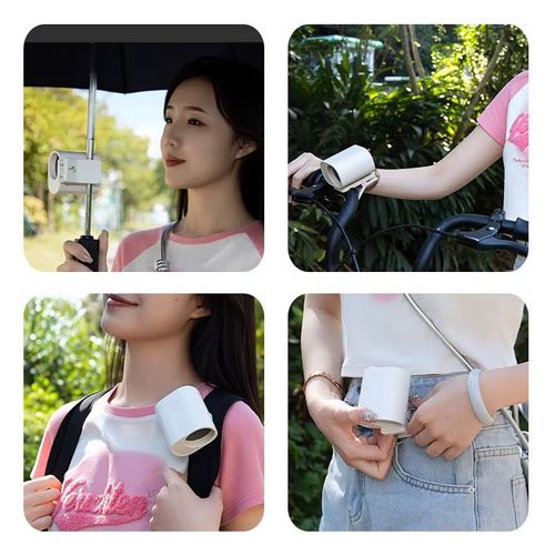 2025 New Multi-functional Umbrella Bicycle Clip Fan USB Charging Outdoor Mini Speed-adjustable Waist Fan