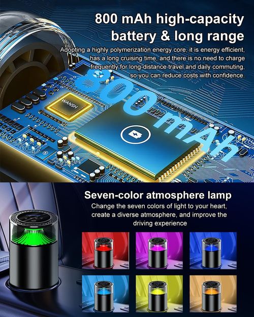 💎💎💎Car Air Freshener, Smart Car Air Freshener Diffuser, Auto On Off Air Diffuser with Three Adjustable Modes, RGB Music Syncing Light, for Men,Father,Husband